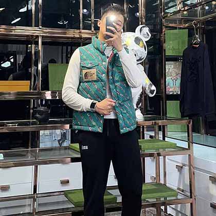 广州服装网gUCC高等定制时尚大方百搭立领羽绒背心马甲