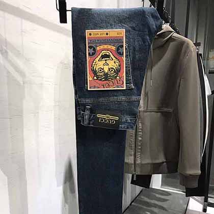 名品购物网早秋新品时装款限量男士丹宁牛仔裤