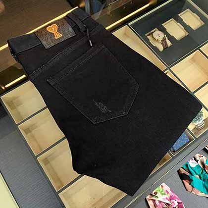 高等国际大品牌新款阿玛尼冬季牛仔裤男 直筒中年男裤子