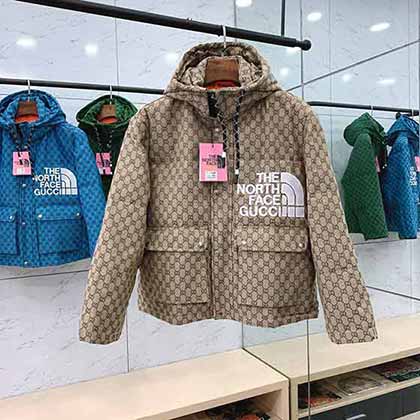 Gucci古奇  Th Nrth Fac北面原版打造系列羽绒服