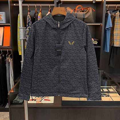 Amani阿玛尼秋冬新品夹克轻盈连帽