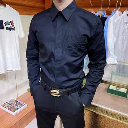 迪奥长袖衬衫秋冬新品 专柜在售 时尚高端男装衬衣。