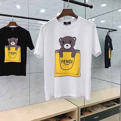 Fendi 芬迪春夏新品最新卡通小熊系列T恤