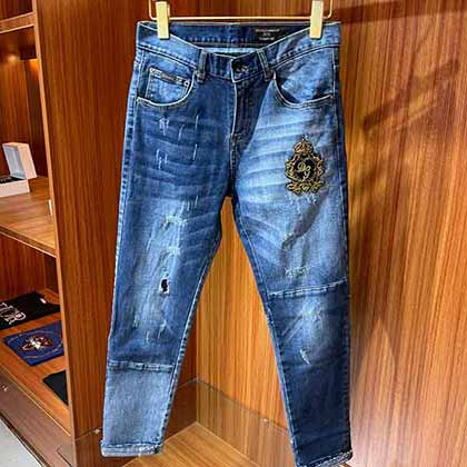 DG杜嘉班纳春夏新款男士休闲牛仔裤，媲美市场任何版本！