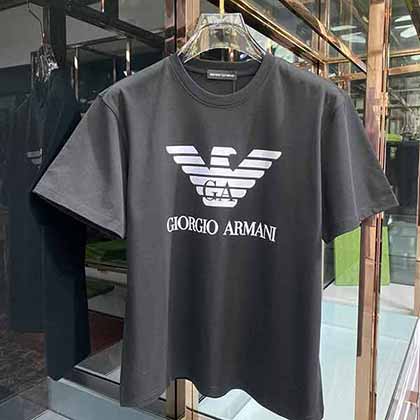 阿玛尼新经典款系列图案logo短袖T恤