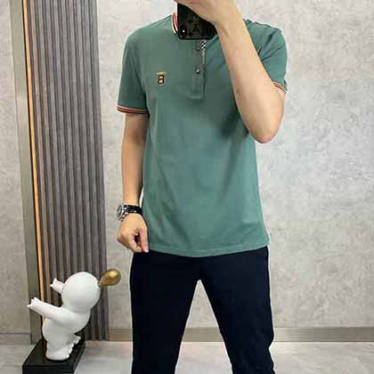 巴宝莉 ss春季新品高等翻领polo海外经典单品