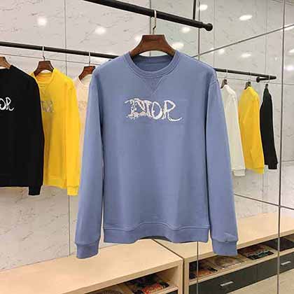 Dior迪奥2021AW秋冬新品绣花标识套头卫衣