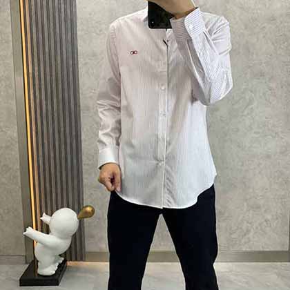 高等洋行渠道货菲拉格慕 男士商务休闲长袖