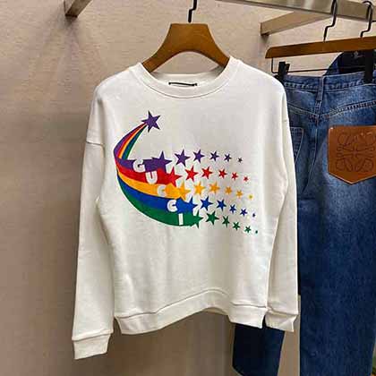 Gucci国际大品牌卫衣 早秋新款男士圆领休闲卫衣