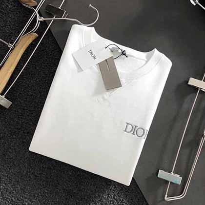 Dior开年巨爆黑白双色纯棉字母刺