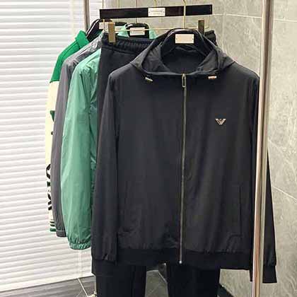 Emporio Armani阿玛尼春夏新品时尚休闲连帽外套