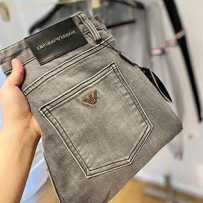 中国牛仔裤网阿玛尼春夏新品水洗休闲牛仔裤