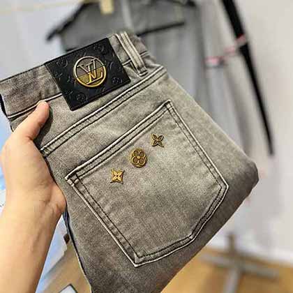 LV路易威登欧货大品牌牛仔裤男士牛仔裤