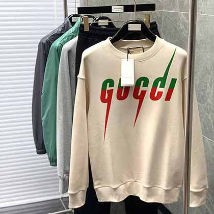 GUCCI古奇男卫衣大品牌专柜同步时尚休闲圆领卫衣