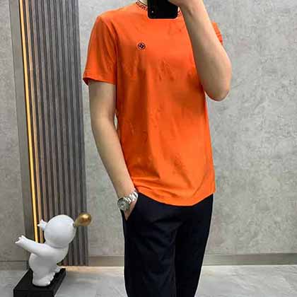 春夏新品！LV定制短袖，高等品牌LOGO，奢华显档次！