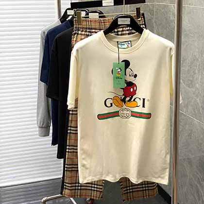 GUCCI古奇胸前高等印花工艺