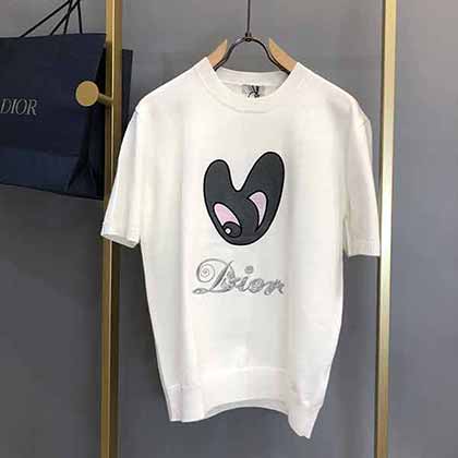 Dior AND KENNY SCHARF七夕限定款超大版型短袖针织