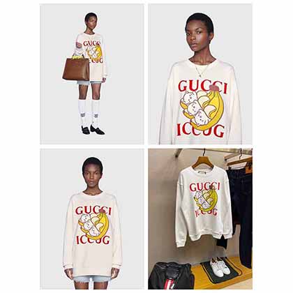 Gucc男装品牌早秋新款印花棉质卫衣