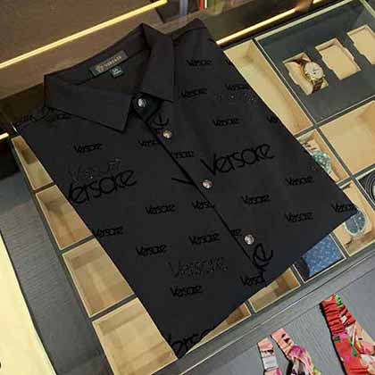 国外大品牌男装范思哲短袖polo衫