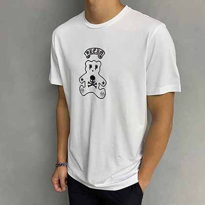 品牌潮流定制高等丝光棉logo印花短袖T恤