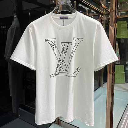 LV春夏新款胸口3D数码最新图案短袖T恤，奢华又百搭！
