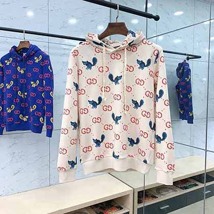 Gucci古奇 新品专柜同步满印连帽卫衣