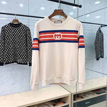 Gucci 古奇条纹双G星耀印花兜帽卫