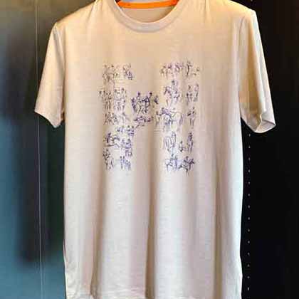 Hemès大品牌商务男装单品 进口兰精天丝圆领T恤