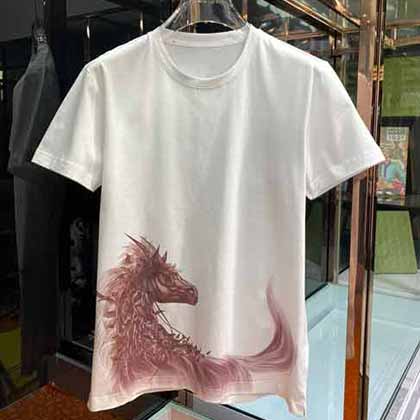 爱仕(Hemès) 新的品质单进口兰精天丝圆领T恤