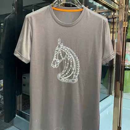 爱仕(Hemès) 新的品质单进口兰精天丝圆领T恤！