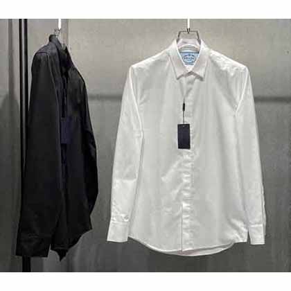 PAD21新款男士衬衫白色，高档品质刺绣长袖衬衫！