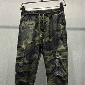 高等男女同款满幅经典老花元素迷彩图案装饰休闲宽松