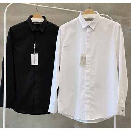 菲拉FL新款白色衬衫男士经典修身衬衫单品！