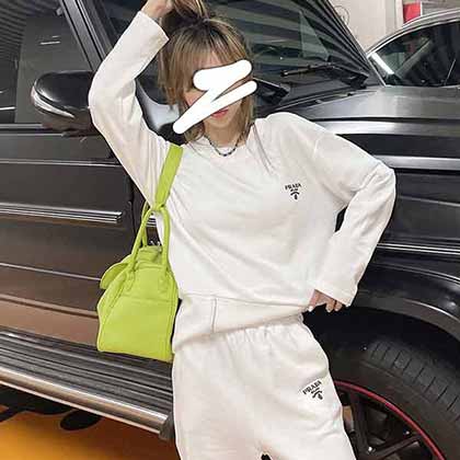 PradFW 早秋新品高等定制休闲个性卫衣长裤套装