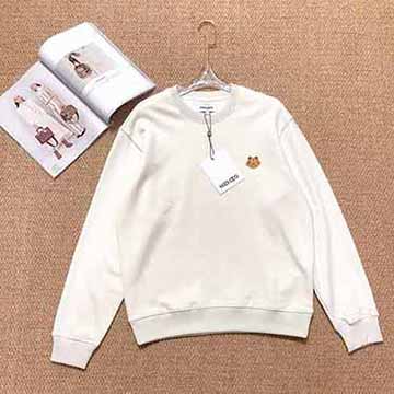 韩版女装网KENO秋冬新款绣花小虎头logo圆领卫衣