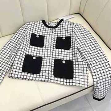 Chane FW 秋冬新品高等定制撞色粗花呢气质西装外套!