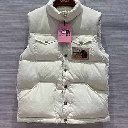 高等guci  the north fac联名系列男女同款羽绒服马甲！炸街！