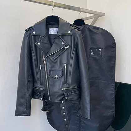 SAINT LAURENT 圣罗兰21新款帅气机车款皮衣