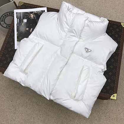 外贸原单女装大品牌保暖面包服 短款机车面包服羽绒马甲