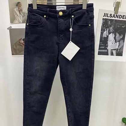 新款名品休闲裤纯棉直筒CHANL大品牌高等商务弹力长裤