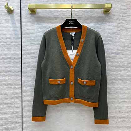 Chane21秋冬新款系列秀场同步女士开衫毛衣外套