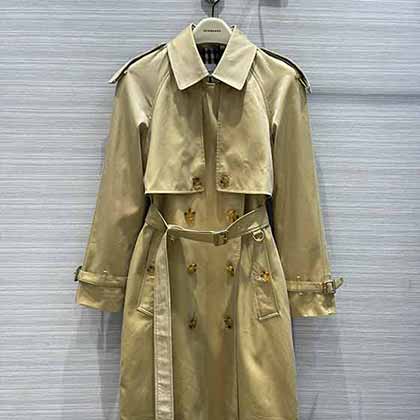 Burbery22早秋新品高等双档风设计Trench风衣!