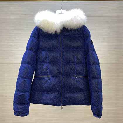 MONCLER专柜同步!大狐狸毛领连帽羽绒服CARDAMINE 专柜!