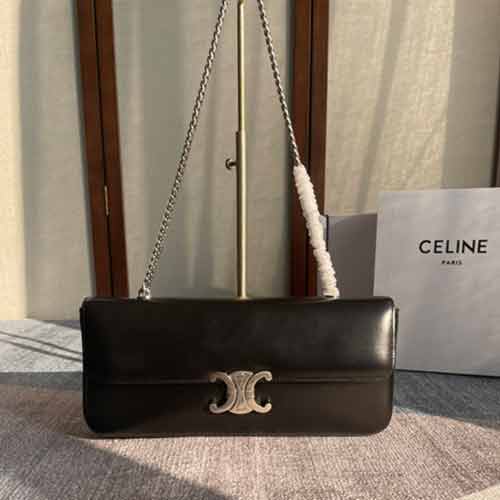 CELINE高等质感复古女包 新款链条腋下包 秀场款单肩