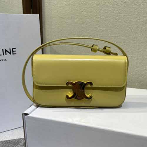 celine香港代买真皮女包 新款春季百搭小包 酒神包腋下包方包