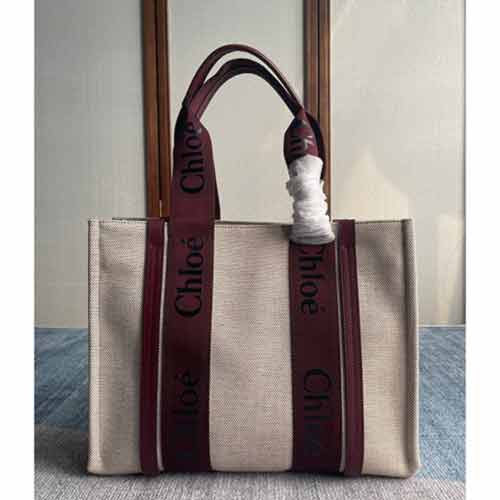 Chloe大品牌女包 新款复古单肩大容量帆布手提