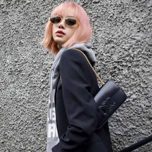 香港代买全新CUIR TRIOMPHE链条肩背包 轻奢大品牌女