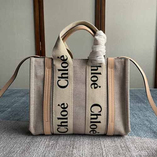 原单Chloe大品牌托特包 女小号Woody购物袋夏天休闲