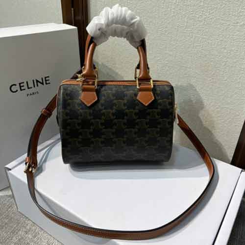 大品牌包包 CELINE新款时尚复古枕头包 斜挎手提波士顿女包