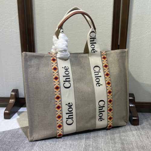 大品牌名品Chloe帆布托特包 手提大包 女大容量单肩